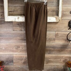 ALFRED DUNNER Ladies Brown Suede Dress Pants Slacks Size 14
